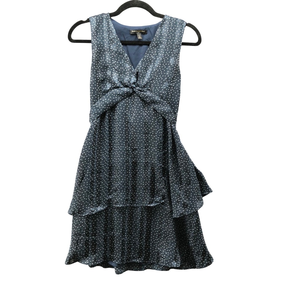 Banana Republic Navy Blue Polka Dot Mini Dress